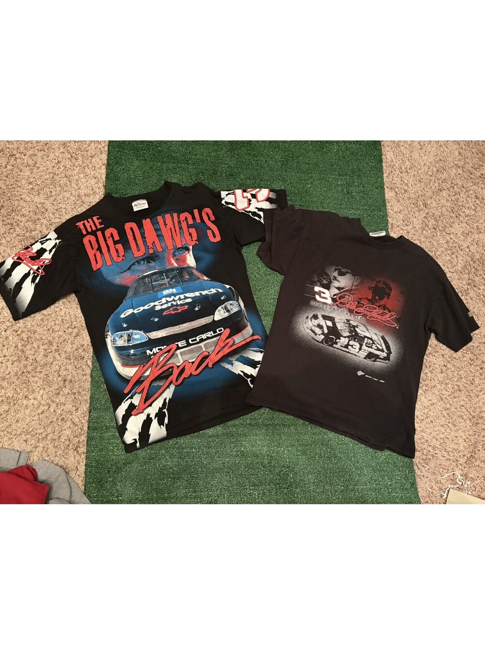 Nascar Dale Earnhardt The Big Dawgs AOP Vintage 90s Mens Sz L T Shirt Lot